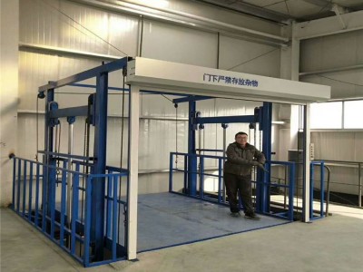 鼎通 液压导轨升降货梯 导轨式电动液压升降平台 导轨式升降机