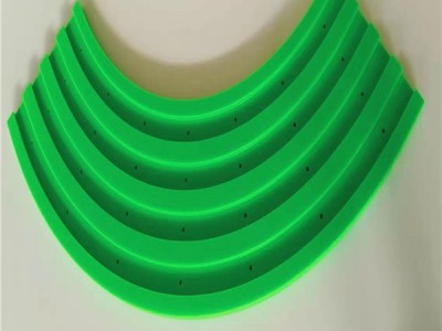 福兴源**定做高分子聚乙烯输送转弯导轨  磁性转弯导轨 链板导轨 多列导轨