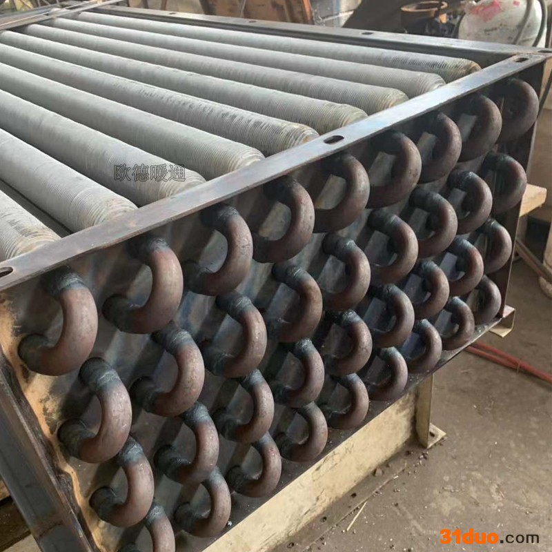 欧德暖通 蒸汽散热器 高频焊接翅片管散热器 散热器厂家