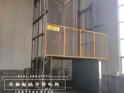 济南钜鹏 导轨式升降机规格 导轨式升降机维修 家用导轨升降机