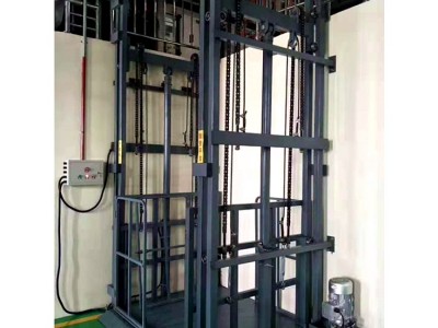 山东钜鹏 链条导轨式升降机 小型导轨式升降机 壁挂导轨式升降机 挂墙导轨式升降平台