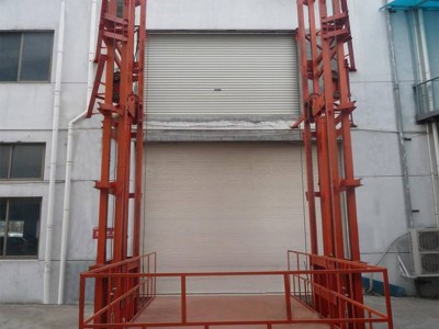 忠燕 定制 导轨式升降机 链条导轨式升降机 液压导轨式升降机 导轨链条式升降平台