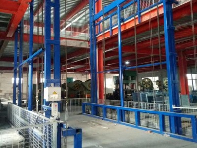 天禄 液压导轨升降机 导轨式升降货梯 导轨式升降平台 厂房升降货梯