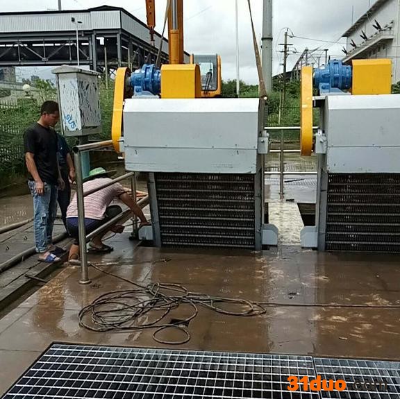 绿博斯HZGS 机械格栅除污机 回转机械格栅 回转式雨水格栅 格栅捞渣机  污水厂机械格栅