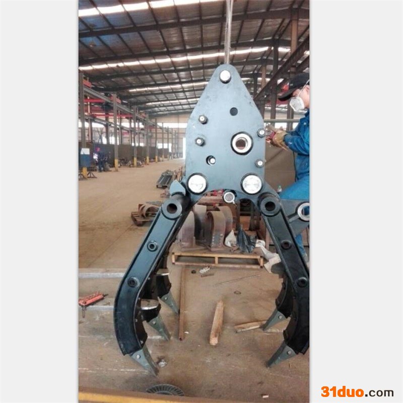 济宁邦力供应JXZ150型挖掘机机械抓木器 机械抓 成本低 抓取钢材 挖机钢抓