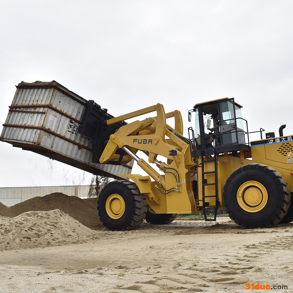 福大机械FDM798T-40G-3集装箱翻转机VS山东荣成高时机械叉装机C940A-OL