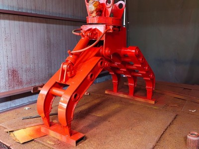 挖掘机抓废铁夹子 机械抓 旋转机械抓