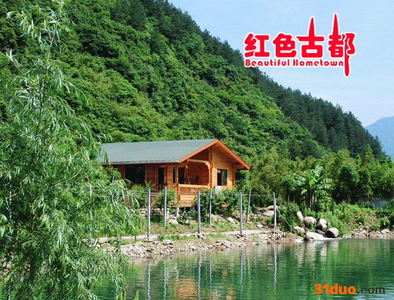 双层欧式多窗带车库木屋、个性化可定制木屋别墅、防腐木屋