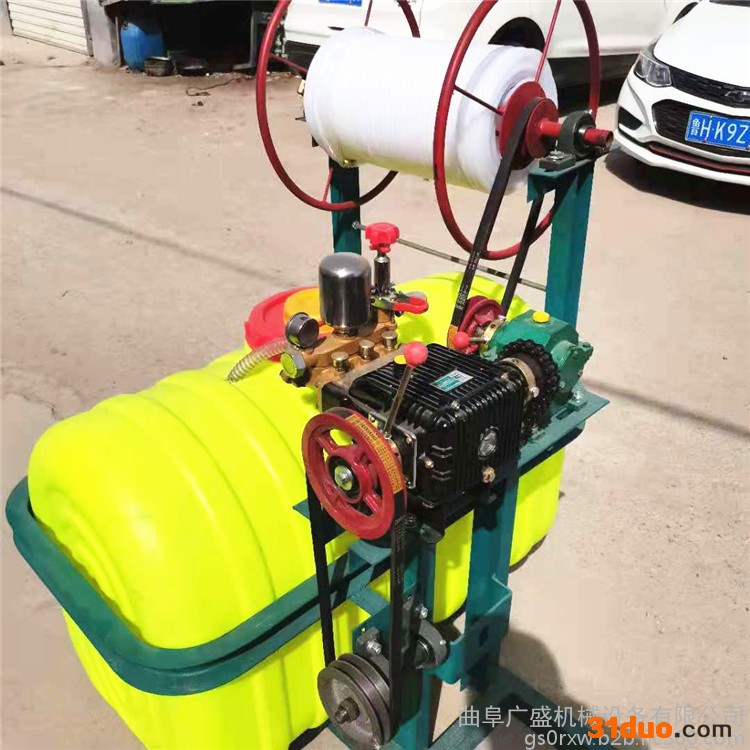 广盛   四轮自动卷管喷雾器 水稻推车式打药机 车库消杀喷药机