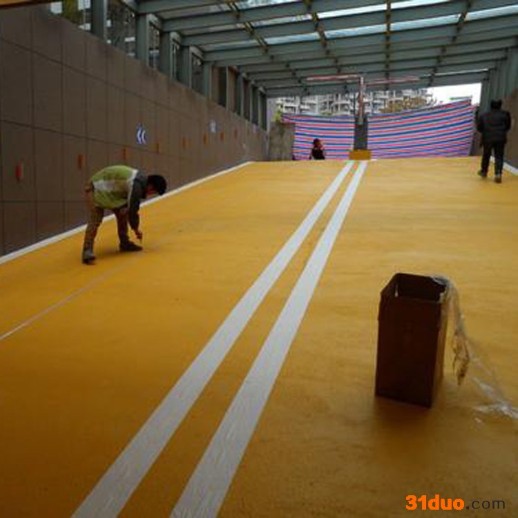 防滑坡道定制 地下车库坡道 环氧坡道 透水地坪