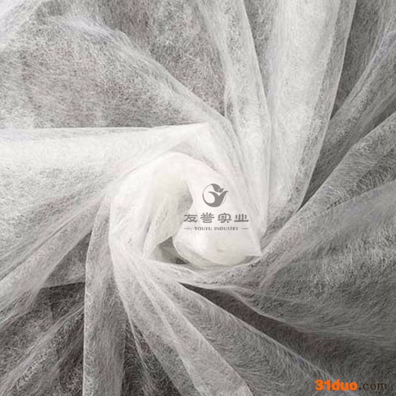 现货供应白色15g 双面热熔胶膜 高温弹性好 绣花热熔胶衬膜 商标服饰背面贴热溶烫胶