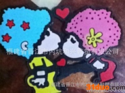 新款大量PVC滴塑商标 胶章 皮标 时尚简约（图）