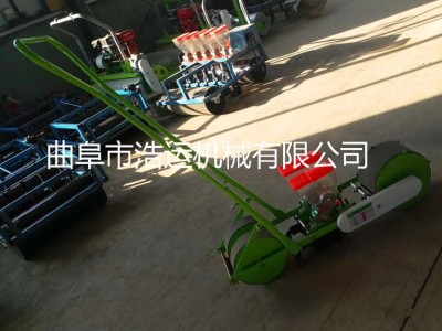 山东曲阜浩运机械直大棚专用单行多行蔬菜种子精播机 免间苗谷物汽油播种机