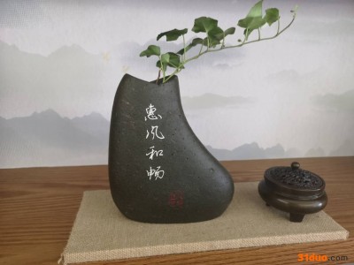 石头花盆花卉 礼品礼物 壁挂创意盆栽