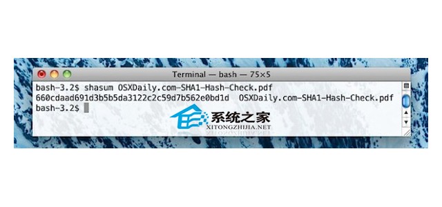 Mac OS X如何校验文件的SHA1值