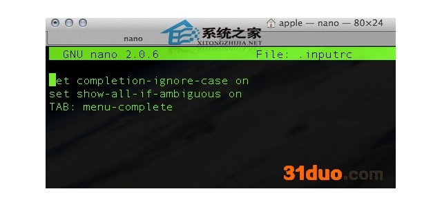 MAC系统启动Terminal自动补全功能的方法
