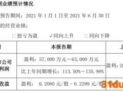 华天科技：上半年净利润预计同比增长114%