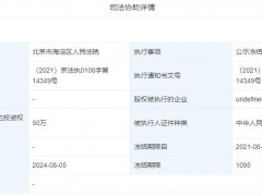 游族影业关联公司50万股权被冻结 一股东收限消令
