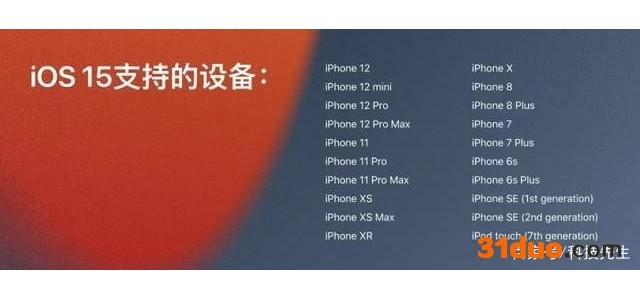 苹果公布 WWDC21 全新iOS 15 系统