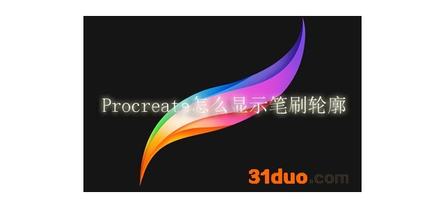 Procreate怎么显示笔刷轮廓