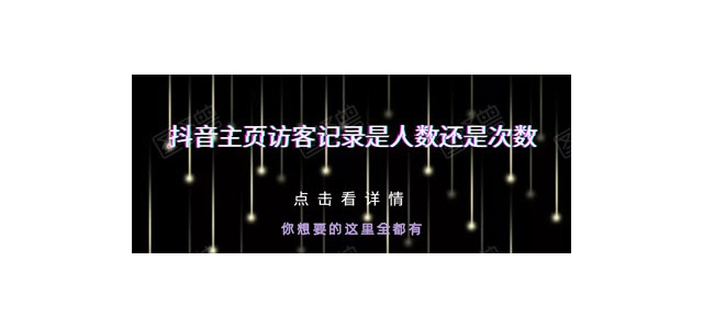 抖音主页访客记录是人数还是次数