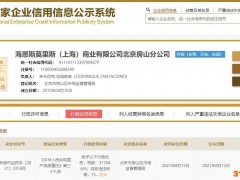 H&M北京房山万科半岛广场店销售不合格服装被罚3.17046万元