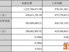 新产业亮业绩股价跌14% 上半年扣非净利降12%ROE下降