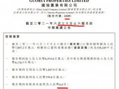 国瑞置业上半年营收同比增长107.6% 毛利率同比降8.38个百分点