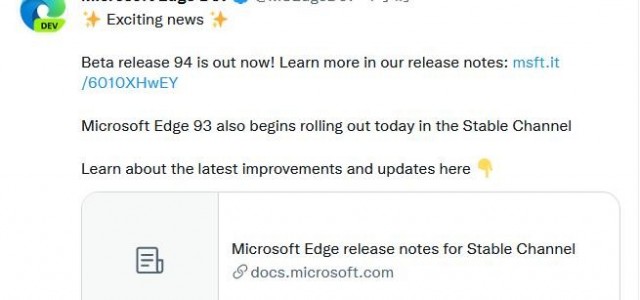 Edge 93 Stable 发布：新增标签组，优化垂直标签