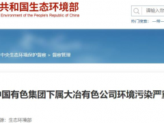 大冶有色公司环境污染严重被通报 为中国有色集团旗下