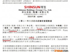 祥生前8月销售609.1亿