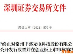 丰盛光电终止创业板IPO 保荐机构为华安证券