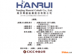 南京寒锐钴业二度递表港交所：今年首九个月收入32.02亿 毛利率犹如过山车