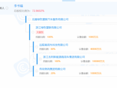 吉利在无锡投资汽车服务公司，经营范围含换电设施销售
